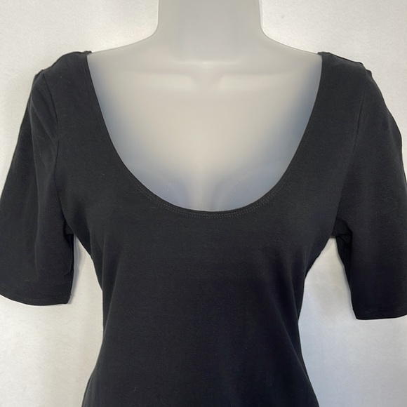 Xhilaration Little Black Short Sleeve Dress - Picture 2 of 7